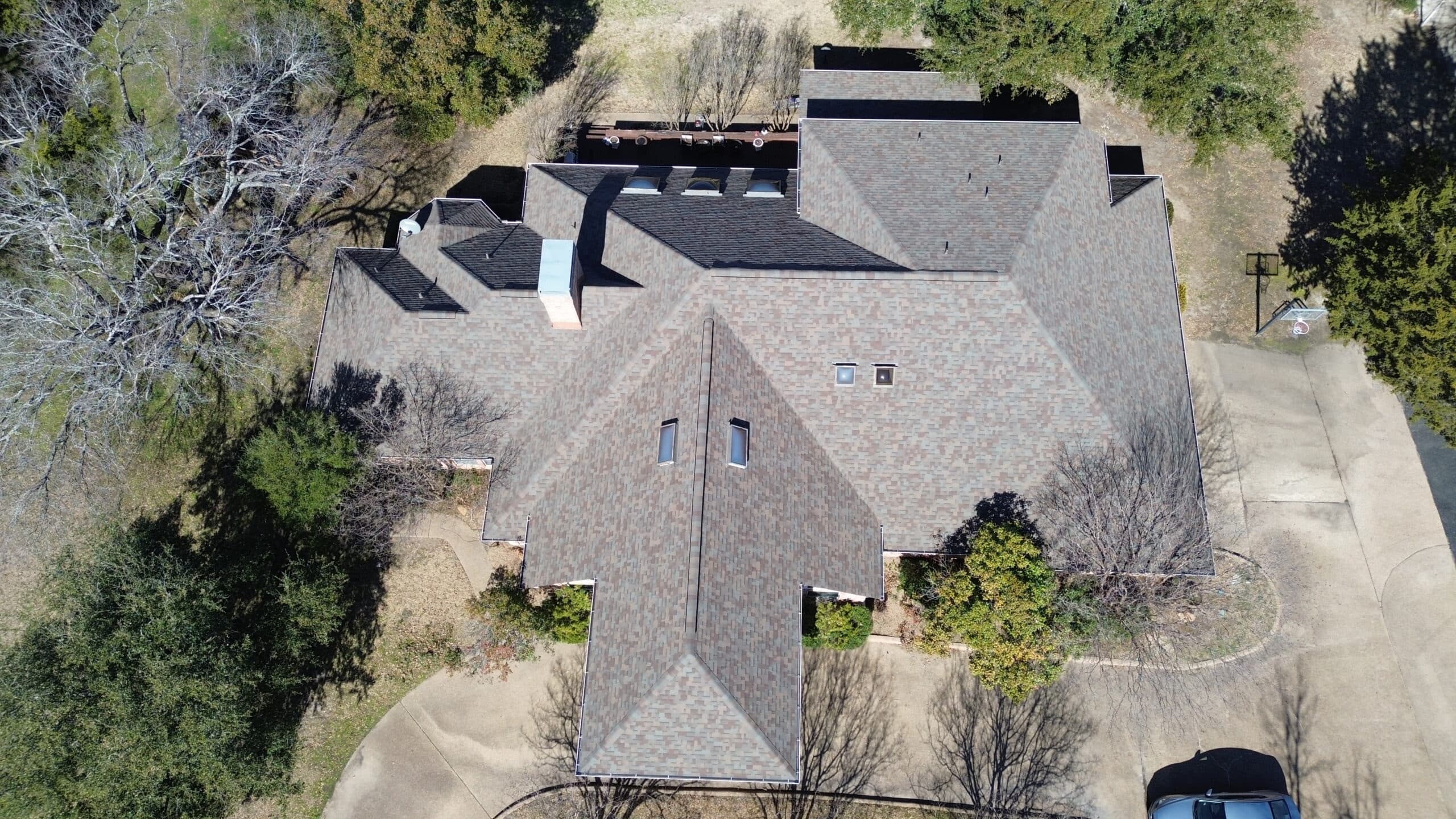 Residential composition roofing project