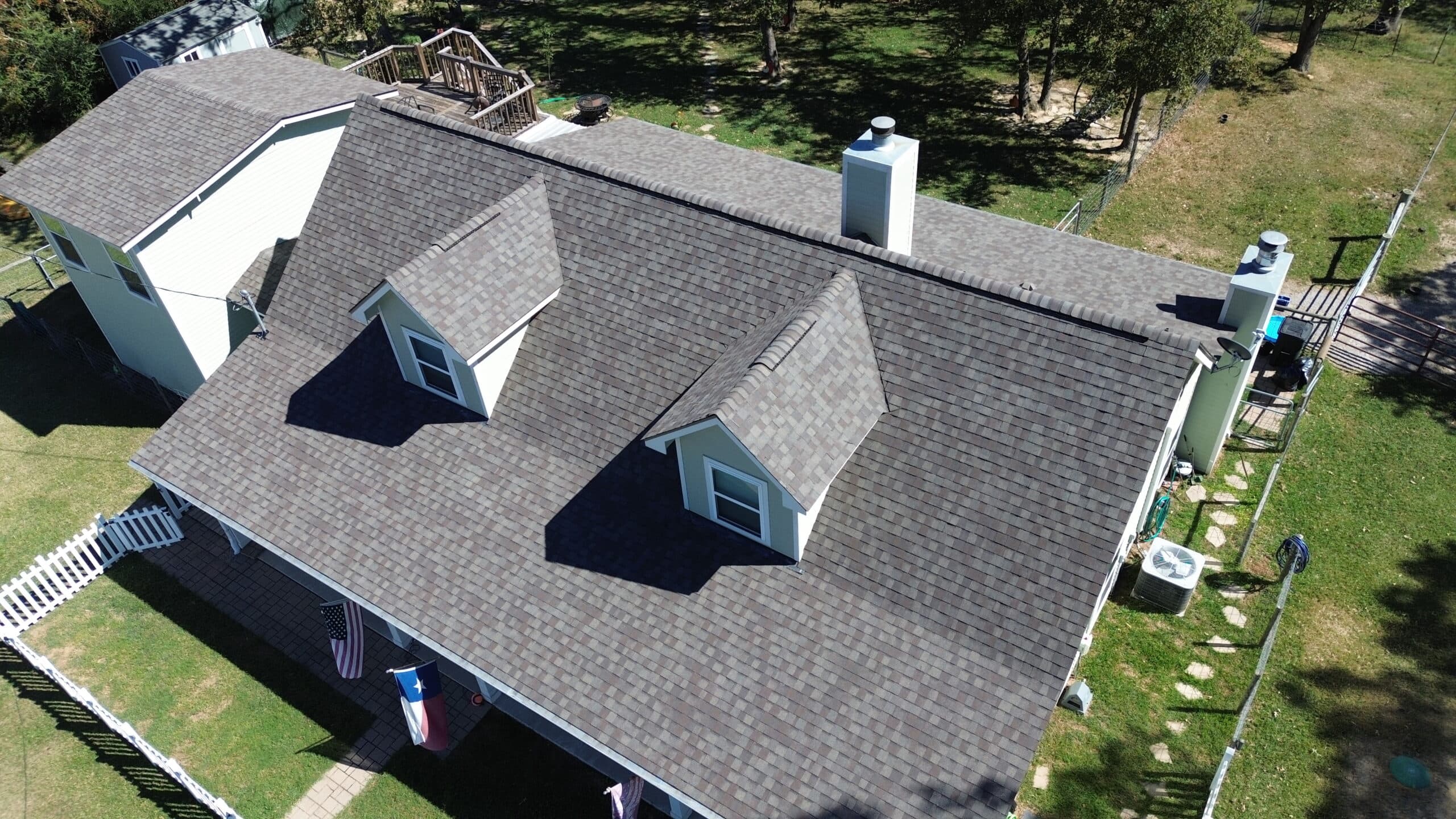 Full roof replacement with composition shingles