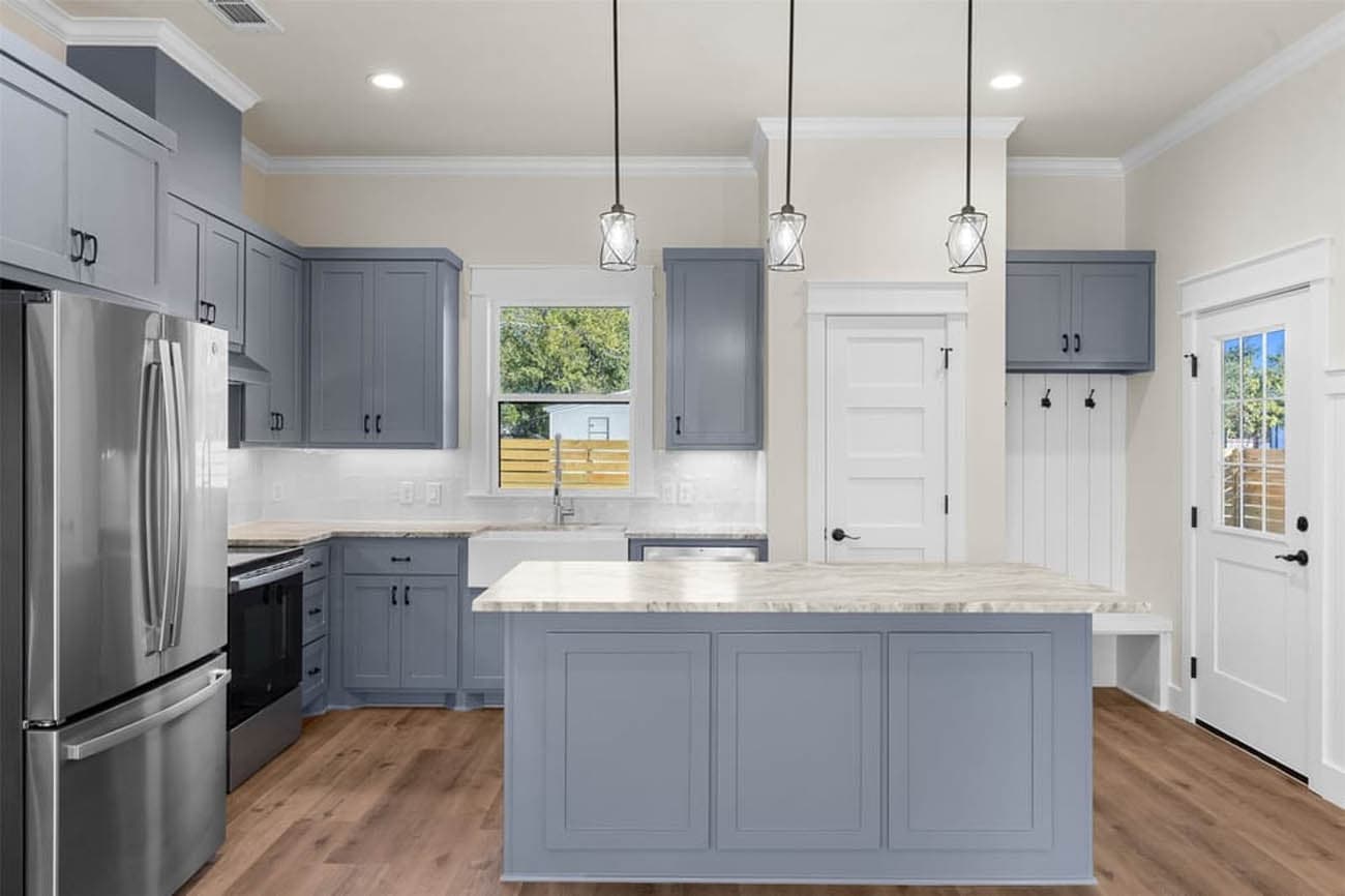 Residential exterior painting completed