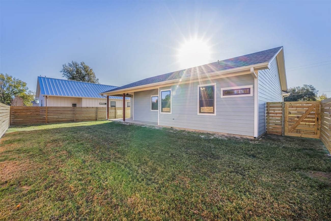 Fresh coat of paint on home exterior