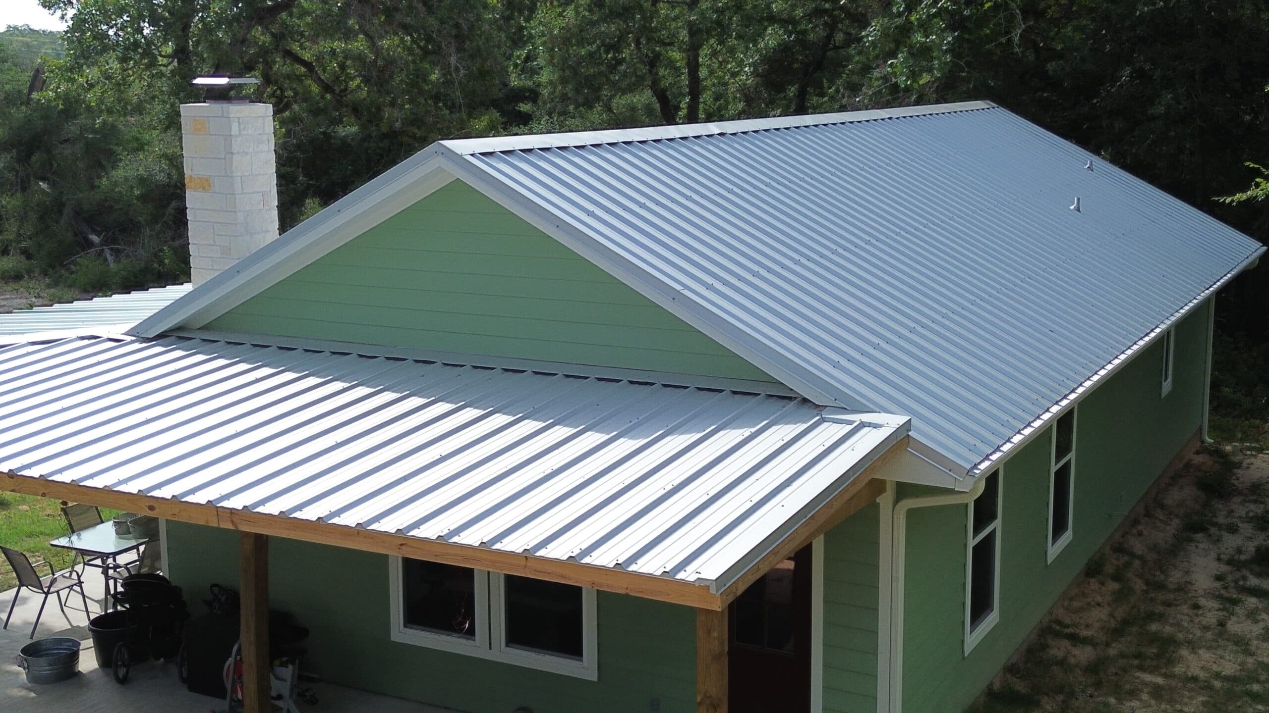 Custom metal roof installation