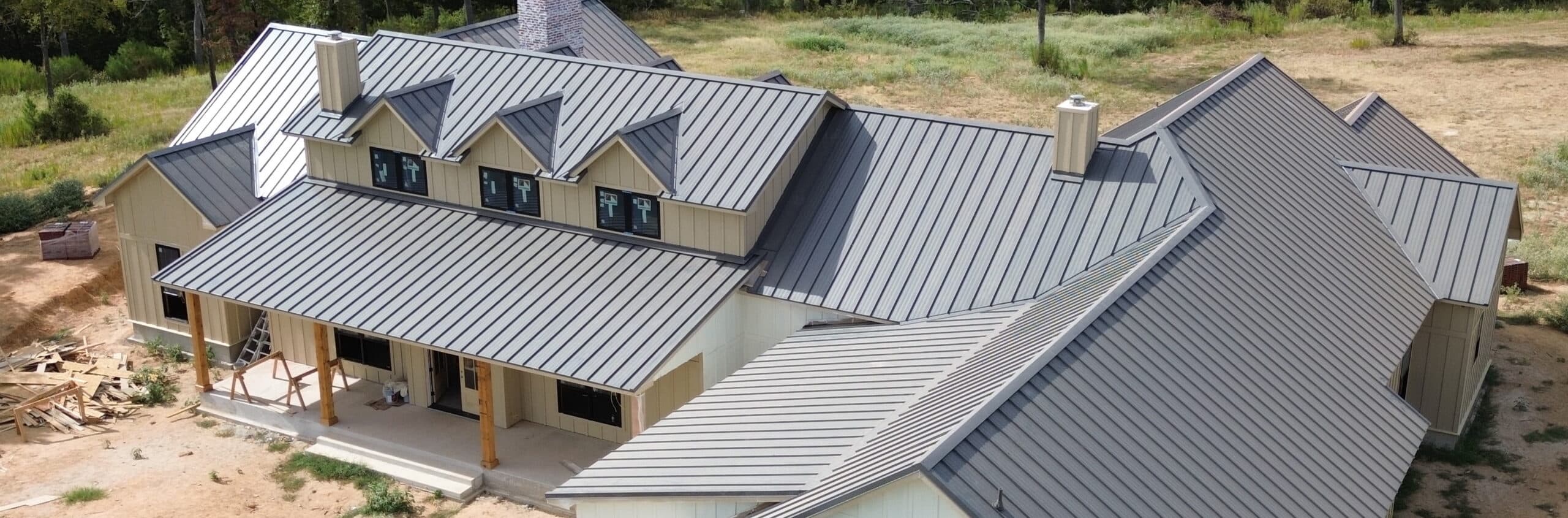 Metal roofing project in Central Texas