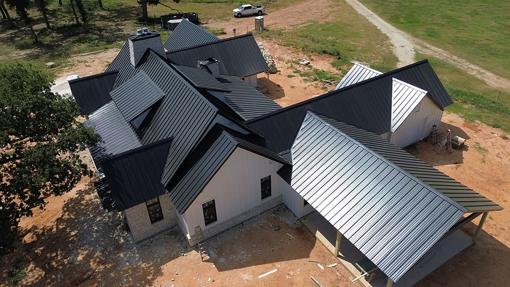 Standing seam roof aerial