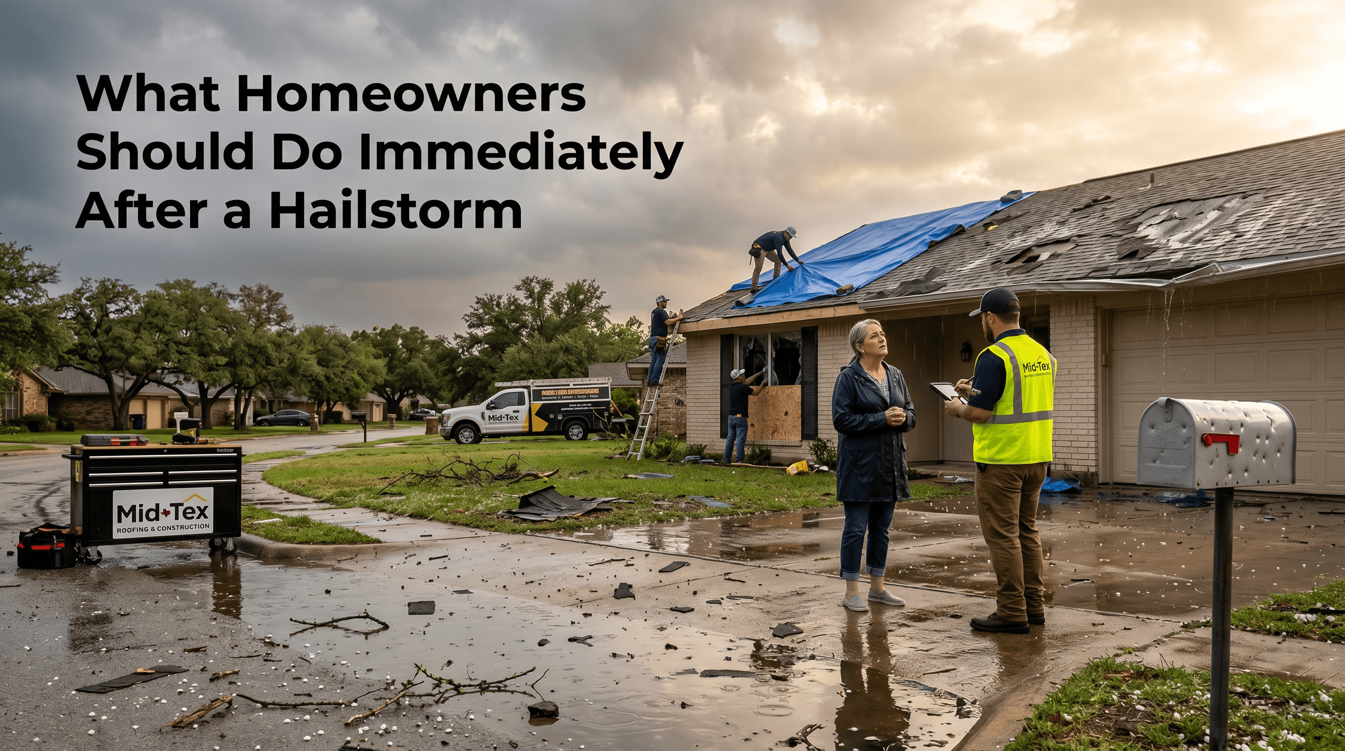 What Homeowners Should Do Immediately After a Hailstorm